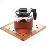 Borosil - Carafe Flame Proof Glass Kettle with Stainer, 650 ml