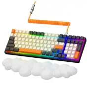 Wireless Bluetooth/USB Wired Gaming Mechanical Keyboard Shimmer/Red Switch