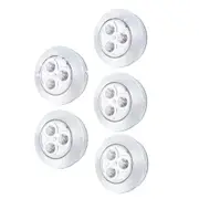 5 Pack LED Wireless Night Tap Press Lamp Stick-On Push Safe Lights for Hallway Kitc