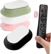 GAXIRE 4pcs Magnetic Remote Holder Adhesive Wall Mounted Storage for Remotes Keys Headphones Stylish Silicone Design White Pink Black Matcha Versatile Organizer for Home Office