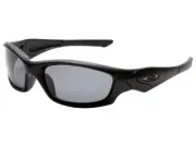 Oakley Straight Jacket Polarized Sunglasses 24-124 Matte Black/Grey
