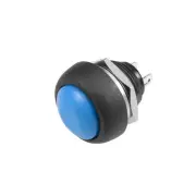 1Pcs,12mm Blue Momentary Push Button Switch Round Flat Button SPST NO