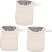 FOMIYES 3pcs Black Mesh Soap Saver Bags Handmade Soap Pouches Foam Pouch for Shower Travel Exfoliating Bathroom Accessories