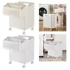 Folding Laundry Basket Laundry Bin with Wheels Foldable Large Capacity Laundry