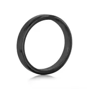 Zirconium 4mm Gents Ring 2mm Thick Standard Fit Size X, X