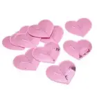10Pcs Iron On Patches Pink Heart Cotton Iron Patches For Clothes Jean Jacket