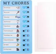 Replaceable Housekeeping Chart Checklist Message Board Time Manager Self-Discipl
