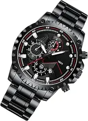 [GENERIC] Herrenbeobachtung wasserdicht | Edelstahl Uhren Herren | Big Face Analog Watch Edelstahl | Uhren f?r M?nner - Mode -Uhr, wasserdichte Uhr f?r den t?glichen Gebrauch