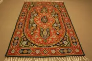 Large Persian Handmade Wool Rug Carpet Runner,Antique Oriental Home Decor 6x4