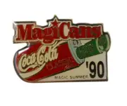 Vintage PIN Coca Cola Classic MagiCans Magic Summer '90 Promotional Advertising