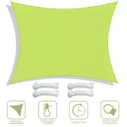 13x10Ft UV Block Rectangle Sun Shade Sail Canopy Outdoor Patio Pool Apple Green