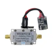 350MHz-7GHz LNA 35dB Gain Wideband RF Amp Module+Type-C 5V Power Supply Module
