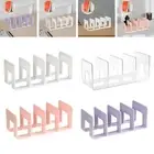 Book Stand Acrylic Bookends Multifunction Bookshelf Dividers Purse Handbag