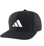 NEW! adidas Men's 3 Bar Adj. Snapback Golf/Tennis Hat/Cap-Black/White