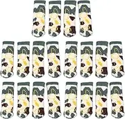 Fdit 20PCS Green Acrylic Fiber Stool Leg Socks, Chair Leg Floor Protector, Double Layer Chair Floor Protector Cover for Home
