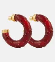 [Jacquemus] Jacquemus Confiture hoop earrings One Size red
