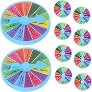 JOINPAYA 10pcs Entertainment Mini Roulette Wheel Prize Raffle Carnival Party Prize Wheel Team Building Games Trade Show Wheel Interactive Game Wheel Spinning Wheel Game Plastic