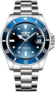 [daxiaoyu] Watch Male Top Brand Luminous Fashion Sport Business Calendar Casual Automatic Mechanical Watches Skeleton Male Watch, Blue