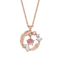 在飛比找蝦皮購物優惠-Clue 12個1月專屬誕生石幸运輕奢鑽飾韓國少女純銀項鍊 