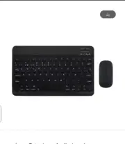 For IPad Bluetoothes Wireless Keyboard Mouse Thai Spanish IOS Windows Black