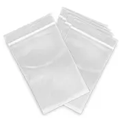 100pcs Resealable Zipper Self Seal Clear Plastic Zip Lock Bags 40mmx60mm Bulk