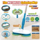 Electric Spin Mop Cordless Rechargeable Floor Cleaner – Dual Head, 6 Pads