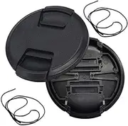 82mm Snap-On Lens Cap for Sony FE 24-70mm f/2.8 GM, FE 16-35mm f/2.8 GM Sony Alpha A7R IV A7R III, Fire Rock Center Pinch Cap for Nikkor 24-70mm f/2.8 Lens(for Z9 Camera) -2 Packs