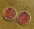 Chocolate Freckle Aussie novelty earrings