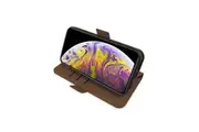 For Apple iPhone 12 & 12 Pro Leather 2 in 1 Durable Shockproof Grip Case - Black