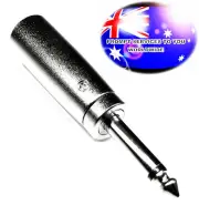 From OZ Quality 6.35mm 1/4" Male Mono Plug to XLR 3Pin Male Adapter Connector FP