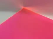 Pink/Orange Fluorescent Acrylic Plexiglass sheet 1/8" x 12" x 12" #9094