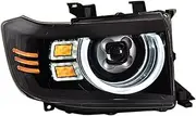 Headlamp Assembly LC70 LC71 LC76 LC77 LC79 Retrofitting Daylight Running Lamp LED Lens Headlamp Assembly Compatible with TY Land Cruiser