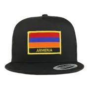 Flexfit XXL Armenia Flag 5Panel Flatbill Trucker Mesh Snapback Cap-Free shipping