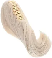 BESTYASH Claw Clip Ponytail Extension For Elderly Women High Temperature Fiber Hairpiece Ponytail Clip In Claw Messy Bun Hair Piece