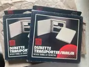 Vintage 90s Diskette Library File 5.25 Floppy Disk Holder Storage Mult-Pack Of 3