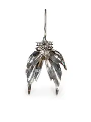 Silver Orchid Oversized Earring