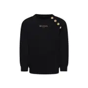 Balmain Kids Logo Printed Crewneck Sweatshirt 14Y,13Y,12Y,10Y,IT13 Black