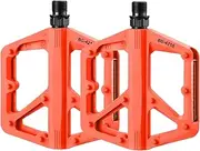 Mountain Bike Pedal - Flat Pedals Road Bike - Non-Slip Reflective Replacement Equipment Stepper for Cycling Seniors Cardio Indoor Gym Outdoor Workout