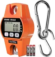 GRAM PRES Digital Luggage Scales Hook Scales Kitchen Scales Portable Lifting Scale Industrial Scales 300 kg for Suitcase Fishing Hunting Outdoor Scales LCD Display