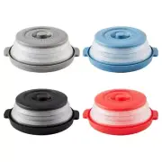 Foldable Microwave Oven Plate Cover for Vented Collapsible Splatter Proof
