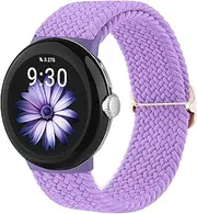 [AOKOEE] Nylon Braided Band Compatible with Google Pixel Watch 2 Band, Comfort Adjustable Pixel Watch Band for Google Pixel Watch 2/1 Bands for Women Men