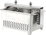 Paneer Press | Stainless Steel Doufu Mold | Reusable Water Removal Whey Separator Drip Tray Food Presser with Drain Holefor Home