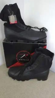 NEW Rothco Mens 16 R GI Style Military Canvas Nylon Leather Black Jungle Boots