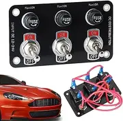 Car Panel - Automotive Car Ignition Toggle Switches - Energy Saving Waterproof Car Ignition for RV Ships Automobile Buniq