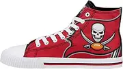 FOCO Mens NFL High Top Big Logo Canvas Sneakers Shoes