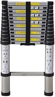 Telescopic Ladder Telescoping Ladders Telescoping Ladder 20 FT One Button Retraction Aluminum Telescopic Extension Extendable Ladder Slow Down Design Multi Ladders ge