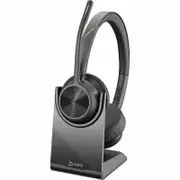 Poly Voyager 4300 UC 4320-M Wired/Wireless On-ear, Over-the-head Stereo Headset - Black - Microsoft Teams Certification