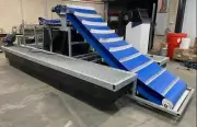 River cleaning mobile pontoon barge marine water vessel