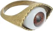 [LIFKOME] Brown Decor Rings for Men Stainless Steel Vintage Jewelry for Women Punk Rings Blue Decor Stainless Steel Jewelry Evil Eye Finger Jewelry Retro Decor Mens Rings Eye Ring Man Animal