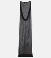 [Jacquemus] Jacquemus The Ameno silk-blend gown UK 18 black